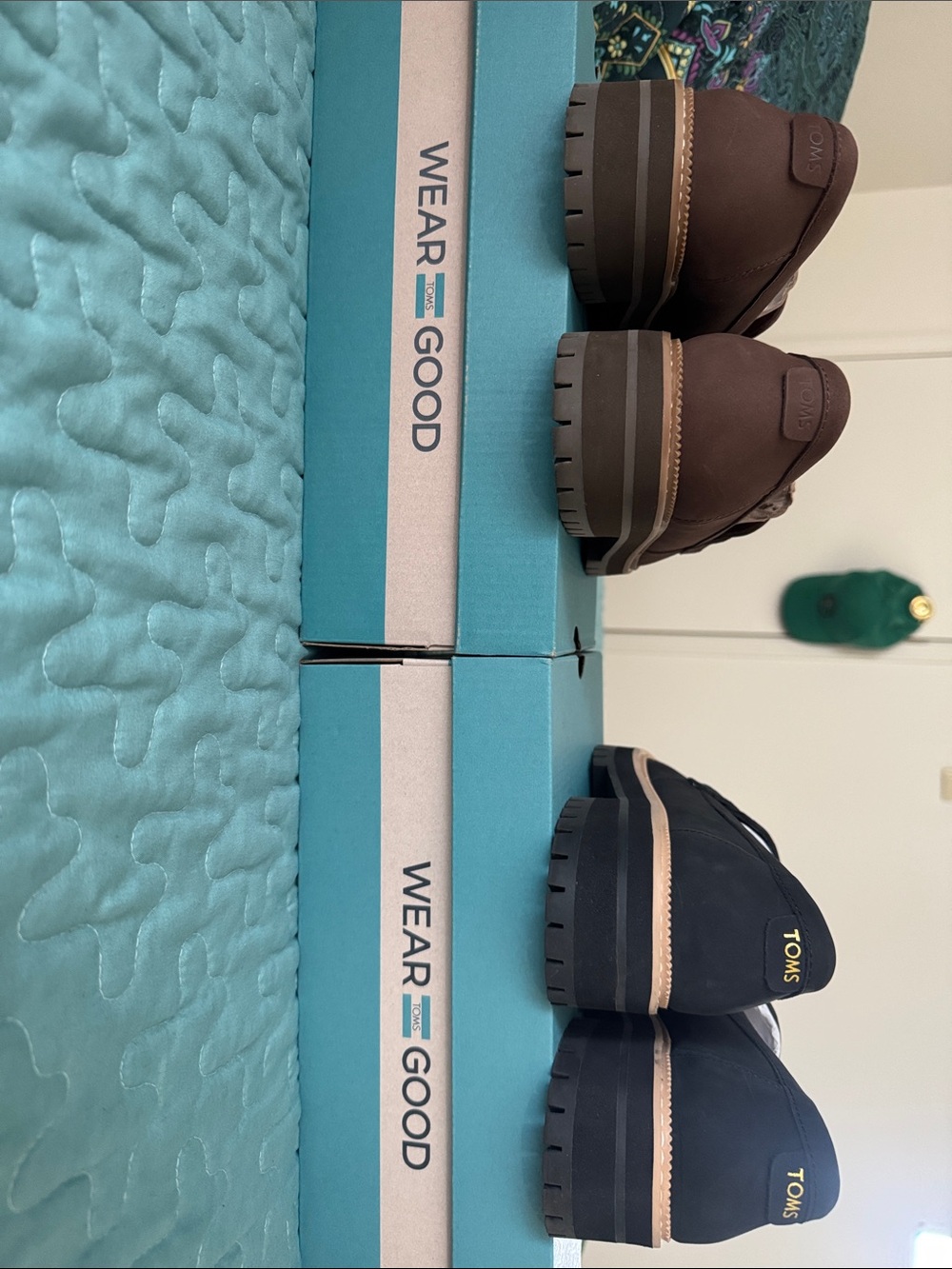TOMS Women's Penny Loafers in Brown and Black - Picture 5 of 8